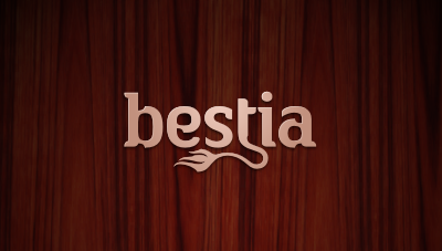 bestia (means beast in Latin) is an old school retail butcher shop in the front with a bar and dining room. The retail shop focuses on prime cuts of meat, handmade sausages and charcuterie logo