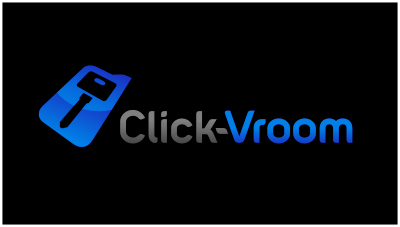 logo emblem symbol logotext design for Click-Vroom Application to start car engine using handphone